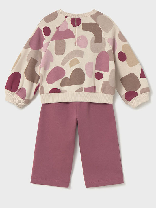 Kids Sweatpants Set Pink 2pcs