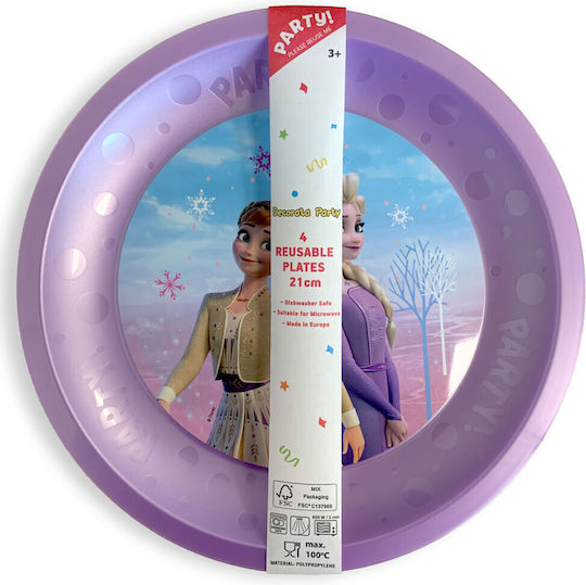 Disney Frozen Farfurie Pentru Petreceri 4 Bucăți