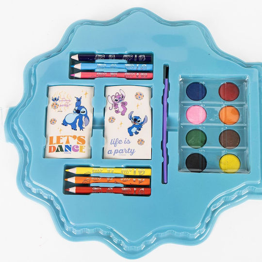 Set de Colorat și Pictat de 34 de Piese Disney Lilo & Stitch