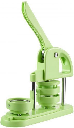 Vevor Button Maker Machine Plastic Pin Maker 58 Mm 100pcs Button Parts Green
