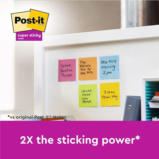 3M Note Pads in Cube 90 Sheets 7.6x7.6cm Set of 6pcs Post-it