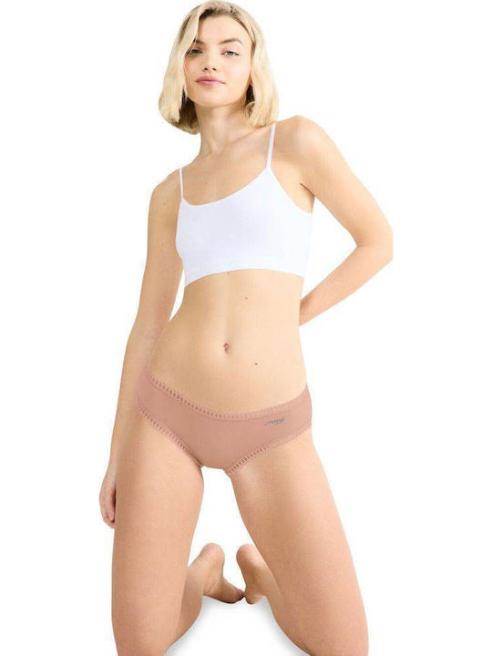 Βαμβακερά Women's Slip 3Pack Chocolate