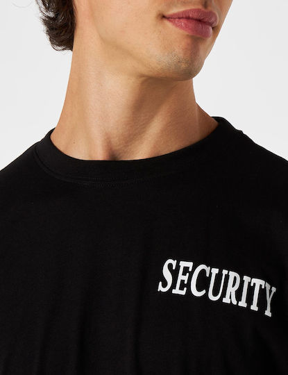 Mil-tec T-shirt Double Print 'Security' Short Sleeve Blouse T-shirt Security 01 Black