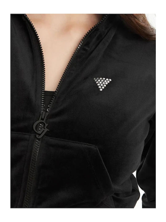Women's Cardigan with Zipper Black