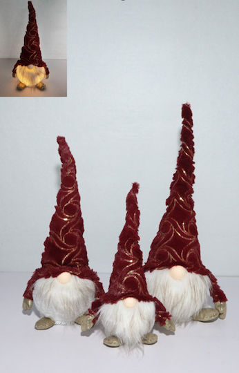 ATC Illuminated Christmas Figure Dwarf White Height 47cm