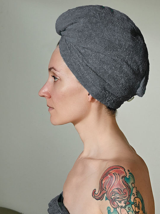 Kentia Facecloth Turban 24x64cm Gray Weight 450gr/m²