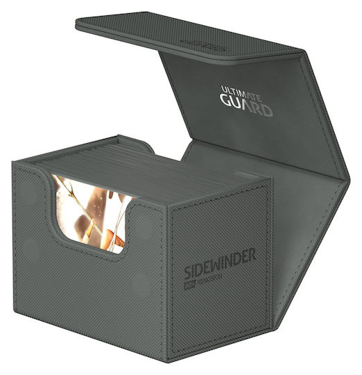 Ultimate Guard Sidewinder 80+ Xenoskin Monocolor Deck Box Standard Size Γκρι