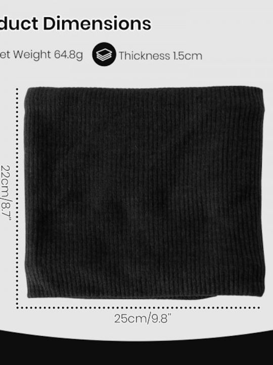 Women's Knitted Neck Warmer Black