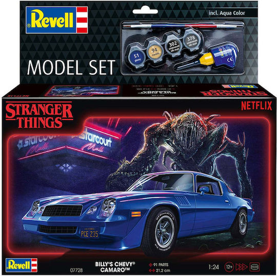 Stranger Things Chevy Camaro Z/28 Kit Model 1:25