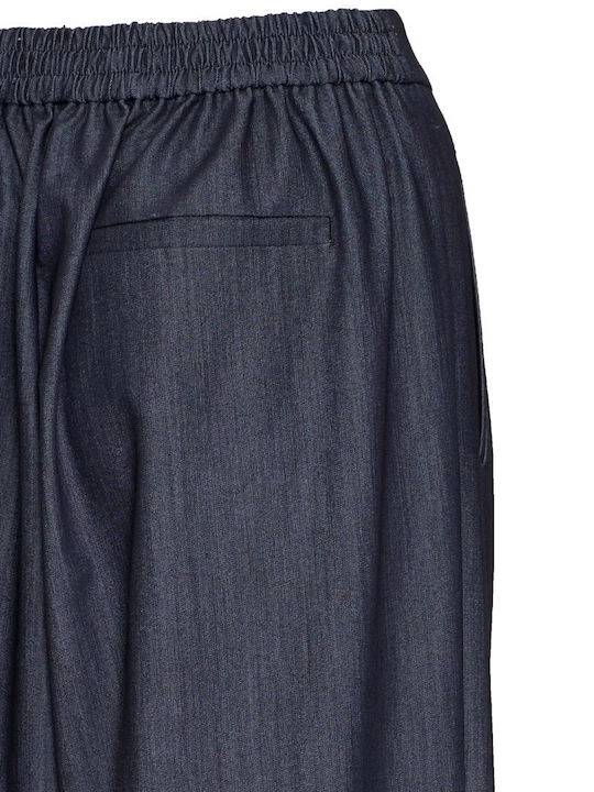 Damen Stoff Hose Dark Blue