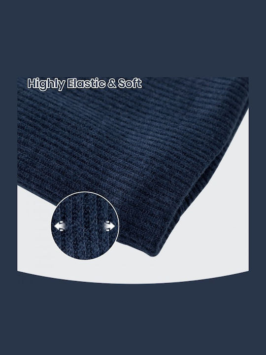 Women's Knitted Neck Warmer Navy Blue