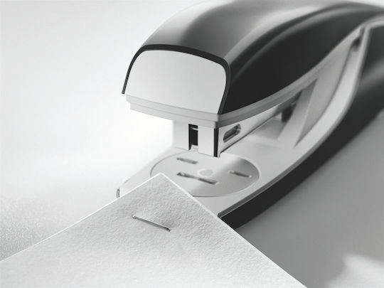 Leitz Metallhefter 30 Blatt Inklusive Heftklammern Ergonomisches Design Granatrot Style Serie 55620028