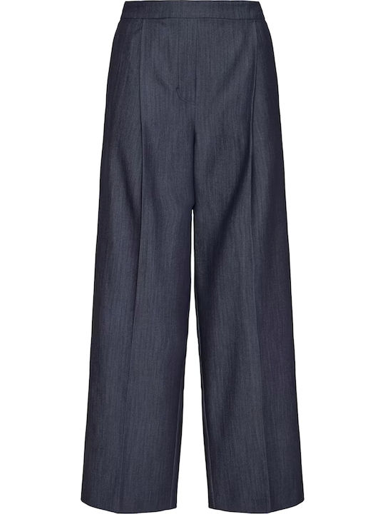 Damen Stoff Hose Dark Blue