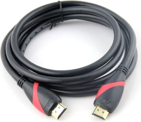 Cablu Vcom Cg525 HDMI M la HDMI M 3m Negru V1.4 Conectori placati cu aur