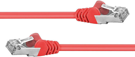 PremiumCord S/FTP Cat.6a Gigabit Network Cable Ethernet 7m Red