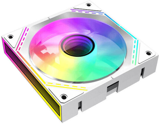 GameMax FN12A-S3I Case Fan 120mm με RGB Φωτισμό 3τμχ Λευκό