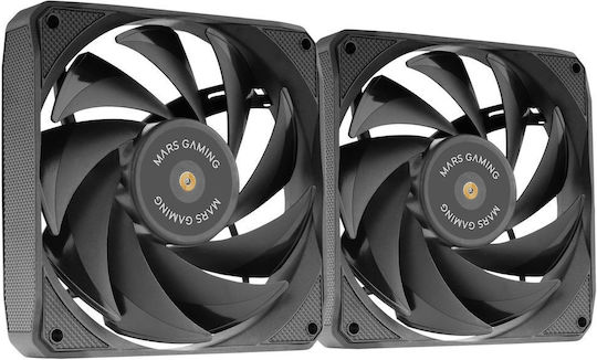 Case Fan 120mm Χωρίς Led Φωτισμό 2τμχ