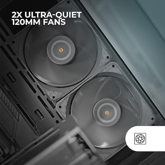 Case Fan 120mm Χωρίς Led Φωτισμό 2τμχ