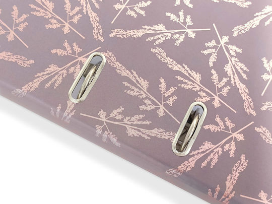 interDRUK Ordner 4/30 für Papier A4 mit 2 s Ringen Rosa 1Stück