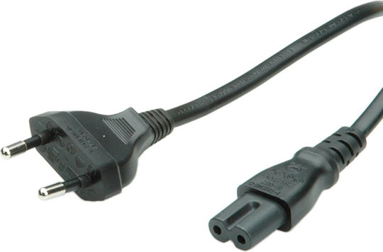 Value Евро / IEC C7 - Евро / IEC C7 Кабел 5м Черен (19.99.2094)