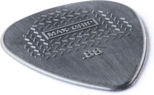 Dunlop Guitar Pick Standard Nylon Max Grip Thickness 0.88mm Packaging 1pc Grey