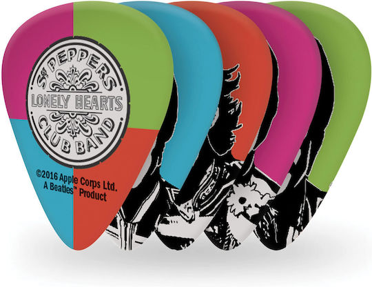 D'addario 1cwh4-10b6 Beatles Sgt Pepper's Lonely Hearts Club Band 50th Ann Πένες Medium Συσκευασία 10 Τμχ