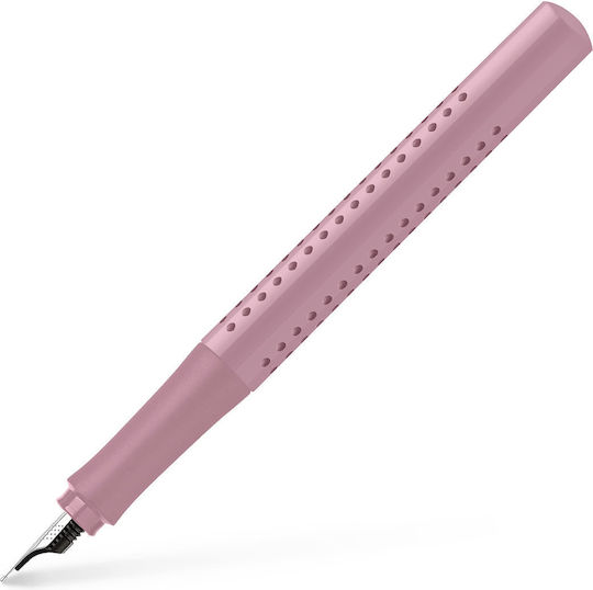 Faber-Castell Grip Σετ Στυλό Ballpoint Medium με Πένα Medium Rose Shadows σε Θήκη (Διάφορα Χρώματα)