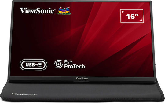 Viewsonic VA1650 IPS Tragbarer Monitor 16" FHD 1920x1080 mit Reaktionszeit 7ms GTG