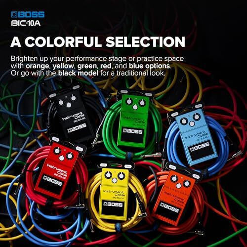 Boss Cable 6.3mm male - 6.3mm male 3m Green (P69B25)