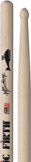 Vic Firth Hickory Палчици Барабани Подпис Series Matt Greiner с Форма на Връх Овален