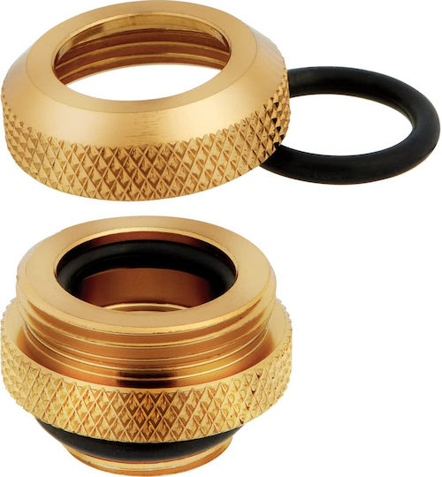 Corsair Hydro X Series XF Hardline 12mm OD Fitting Four Pack Gold