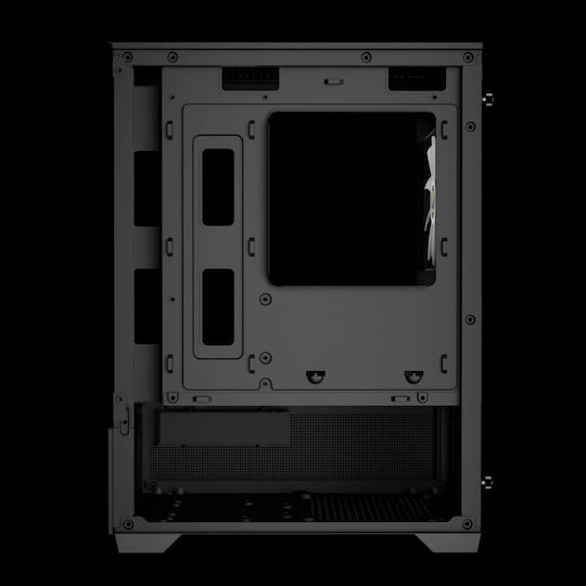 Gamdias AURA GC9M Elite Gaming Micro Tower Computer Case with Side Window and ARGB Lighting Black