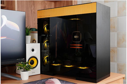 Geometric Future M8 Dharma Gaming Midi-Turm Computergehäuse mit Seitenfenster Schwarz