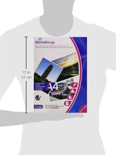 MediaRange Φωτογραφικό Χαρτί Dual Side Matte A4 (21x30) 250gr/m² για Εκτυπωτές Inkjet 50 Φύλλα