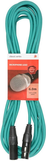 Citronic Cable XLR male - XLR female Πράσινο 6m