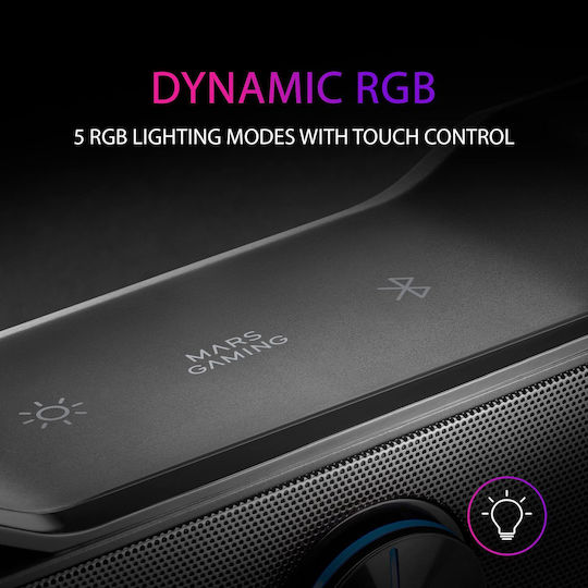 MSBX 2.0 Wireless Speakers with RGB and Bluetooth 10W Black
