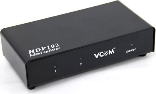 Vcom Dd412a Splitter 1x Hdmi Input To 2x Hdmi Outputs