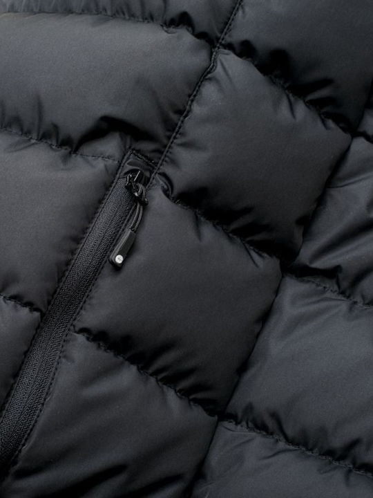 Sanis Sleeveless Winter Jacket Puffer Black