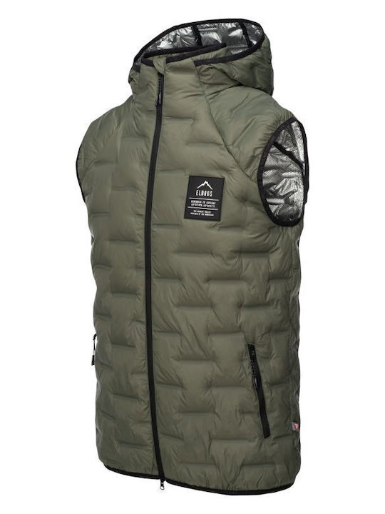 Ärmellos Winter Jacke Puffer Winddicht Grün