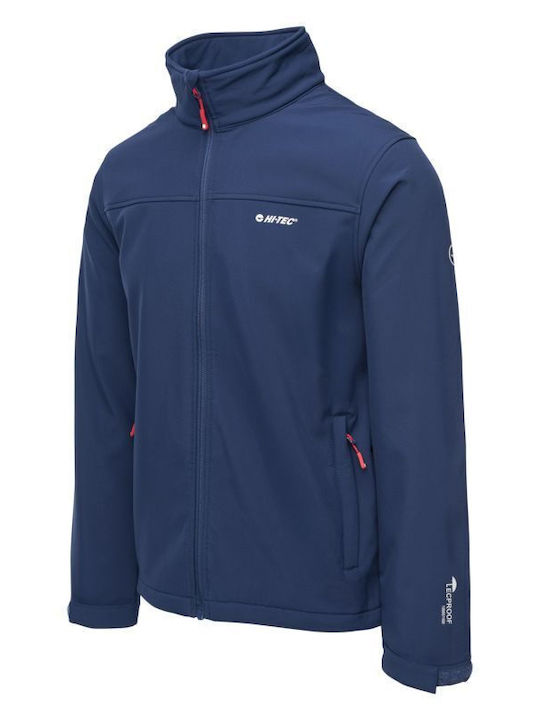Winter Jacket Softshell Waterproof and Windproof Navy Blue