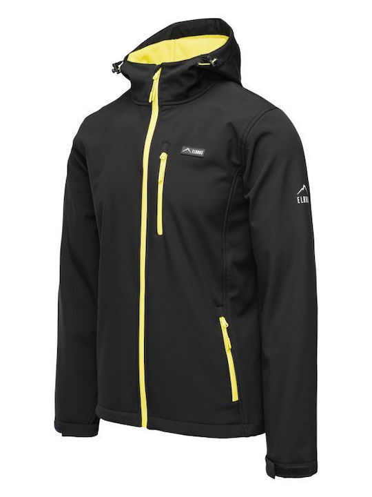 Winter Jacket Softshell Waterproof and Windproof Black
