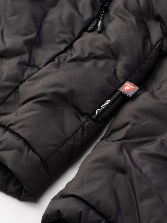 Primaloft Jacke Puffer Winddicht Schwarz
