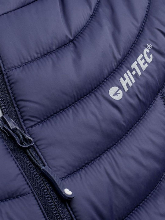 Lady Nahia Women's Short Puffer Jacket for Winter Navy Blue