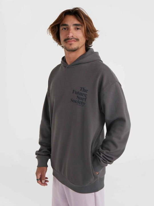 Surf Φούτερ με Κουκούλα Γκρι