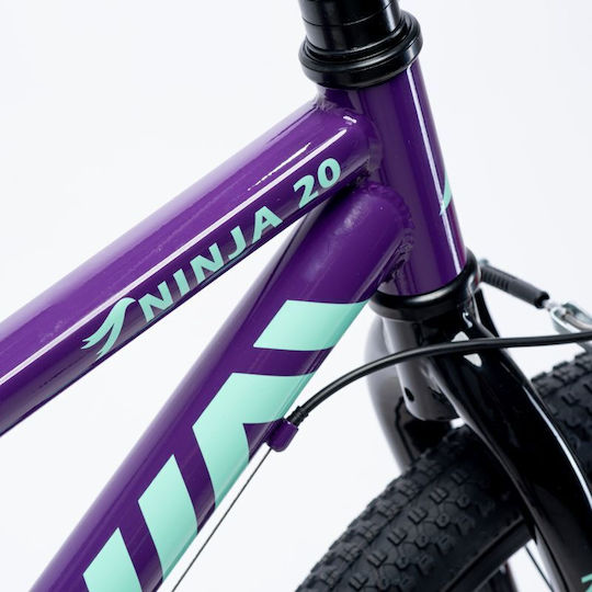Martes Ninja 20" Bicicletă pentru copii Biciclete de munte Violet