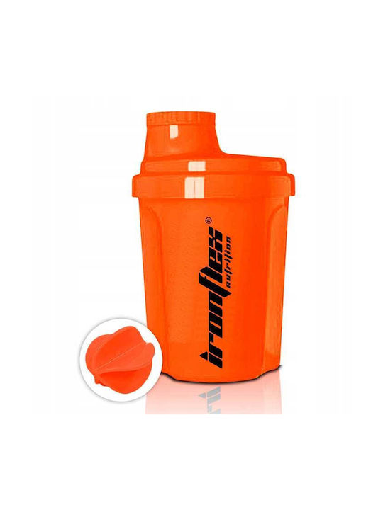 Ironflex Nutrition Nano Shaker Πρωτεΐνης 300ml Πλαστικό Πορτοκαλί