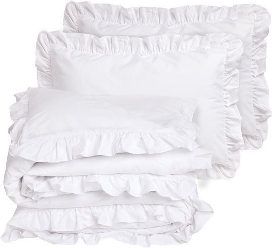 Das Home 3174 Σετ Υπέρδιπλο 4τμχ 240x270εκ. White Das Home 3174 Σετ Υπέρδιπλο 4τμχ 240x270εκ. White