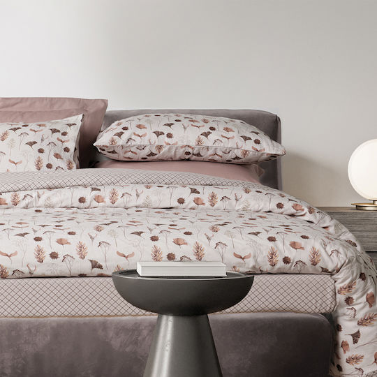 Das Home Set Cearșafuri Single Flanel 170x260cm. Happy Flannel 9681 Brown, Beige-brown 3buc