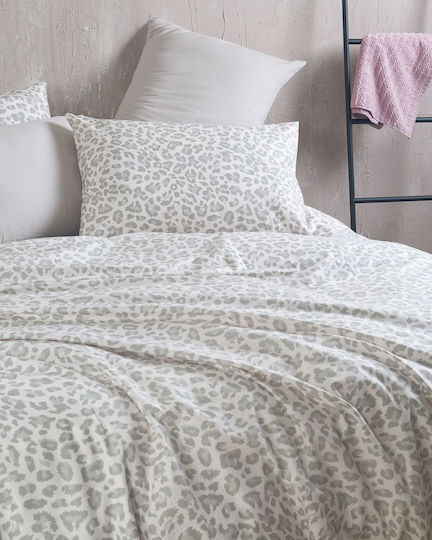 Rythmos Nala Σετ Σεντόνι με 2 Μαξιλαροθήκες Υπέρδιπλο με Λάστιχο 160x260+25εκ. Μπεζ (4τμχ)