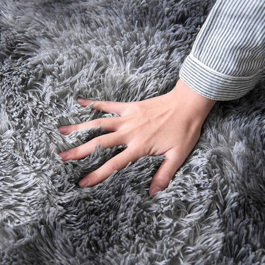 My Home Luxury Anti-slip Rug Rectangular Shaggy Black